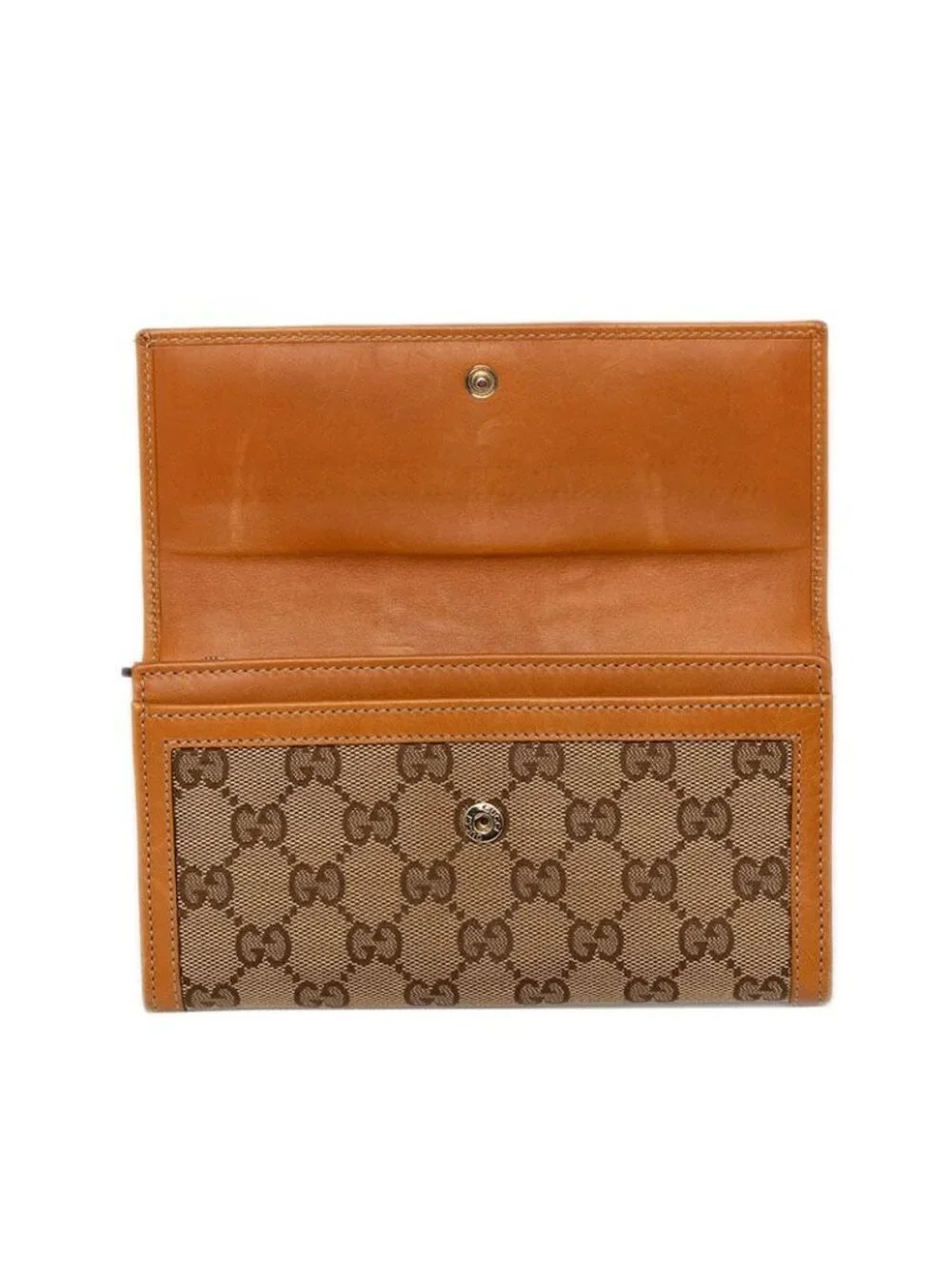 Gucci GG Canvas Sherry Line Wallet Brown